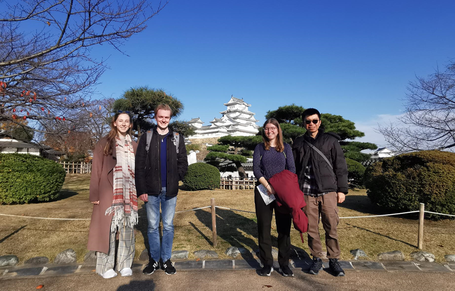 Relaxing in Himeji, Japan